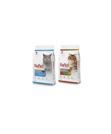 Reflex Anchovy Adult Cat Food 2 Kg + Multicolor Adult Cat Food 2 Kg
