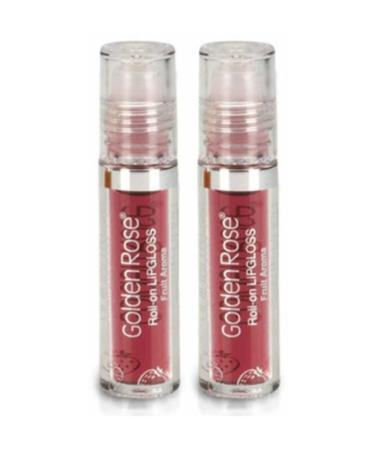 Golden Rose Fruity Lip Gloss Roll On Lipgloss Strawberry