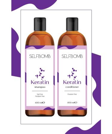 SelfBomb Paraben and Sulfate Free Keratin Hair Care Set