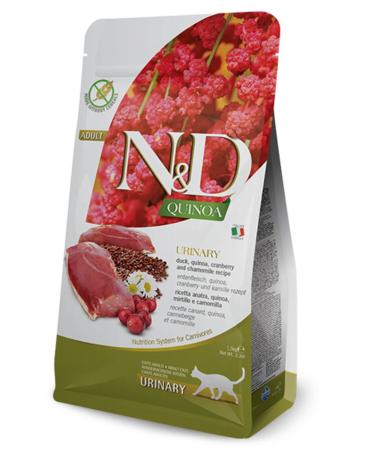 N & D Quinoa Duck Quinoa Cranberry and Chamomile Complete Cat Food for Adult Cats 1.5kg