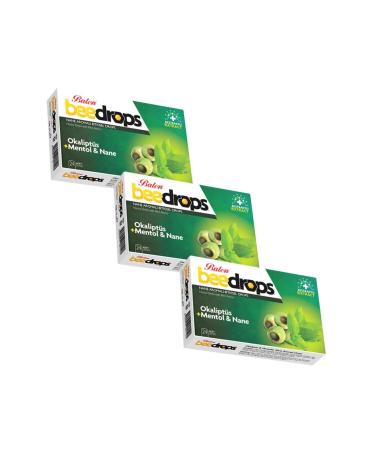 Balen Beedrops Eucalyptus & Menthol Mint Flavored 24 Drops X 3 Pieces