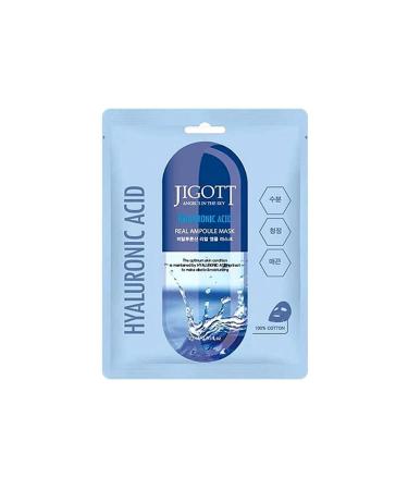Jigott Hyaluronic Acid 3 Layer Intensive Effect Moisturizing Real Ampoule Mask