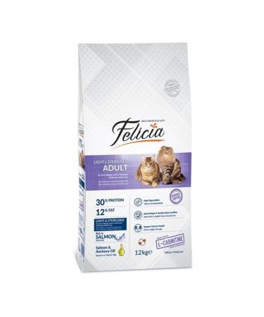 Felicia Sterilized Salmon Sterilized Cat Food Transparent Package 2 Kg