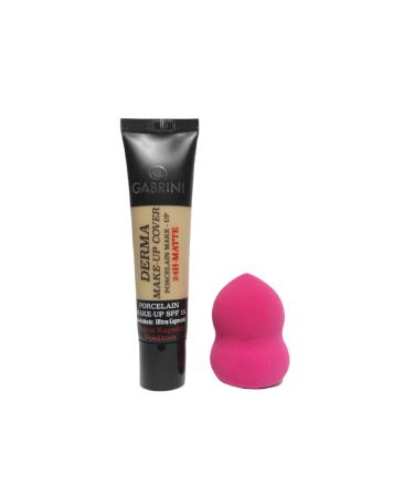 Gabrini Derma Foundation & Foundation Sponge No:102