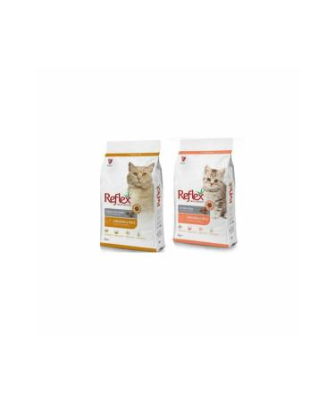 Reflex Kitten Kitten Cat Food 2 Kg + Chicken Adult Cat Food 2 Kg