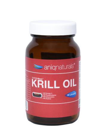 Aniqnaturals Superba Boost Krill Oil 30 Licaps Glass Jar