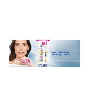 NIVEA N vea Lum nous 630 Anti-Stain (Eliminating) Serum 30 Ml + Application Massager - Buy Online on GoSupps.com