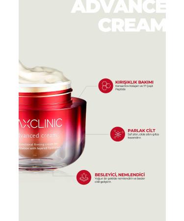 MAXCLINIC Anti-Wrinkle and Firming Advanced Cream Containing 17 Types of Peptides and Collagen - Buy Online on GoSupps.com