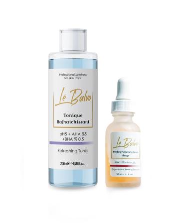 Le Balvo Pore Refiner Revitalizing Toner Skin Tone Equalizing Serum aha 10% bha 2%