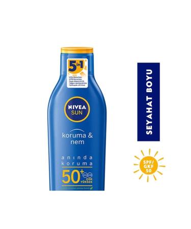 NIVEA Sun Protection & Moisture Sun Lotion Spf50+ 100ml - Buy Online on GoSupps.com