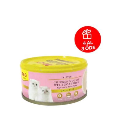 Me-o Delite Me-o Grain-Free Minced Chicken and Goat Milk Kitten Canned Food 80 Gr