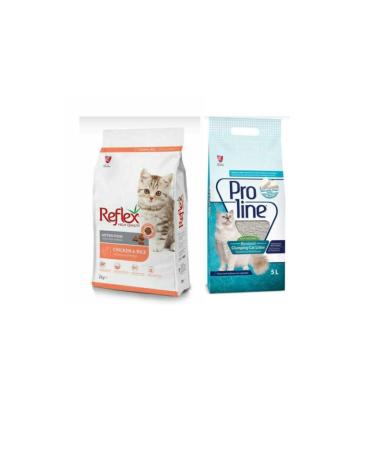 Proline Reflex Kitten Kitten Food 2 kg + Marseille Soap Cat Litter 5 l