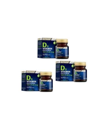 Nutraxin Vitamin D3 120 Tablets 3 Pieces
