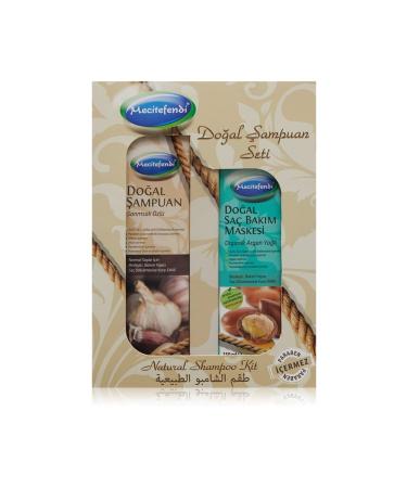 Mecit Efendi Natural Shampoo Set Garlic Extract 400 ml