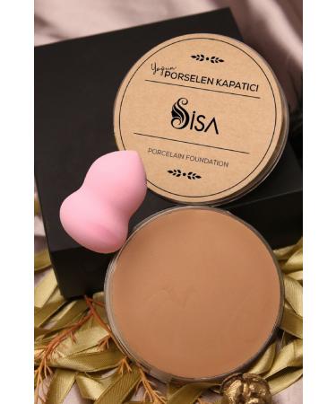 S SA Cosmetics Make Up Cover Porcelain Foundation Concealer No:212/mt Single Make Up Sponge (maqya)
