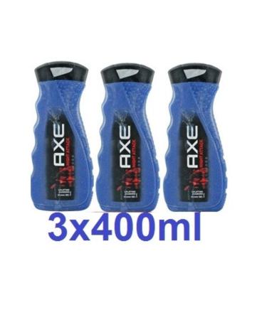 Ax Night Attack Uplifting Guarana Shower Gel Shower Gel 3x400ml 1200ml