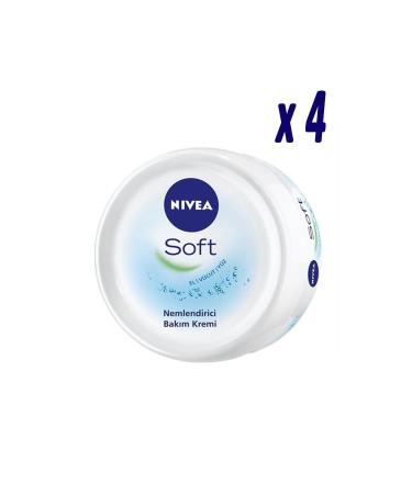 NIVEA Soft Moisturizing Care Cream 300 Ml X 4