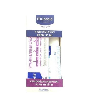 Mustela Vitamin Barrier Cream 50 ml and Mustela Newborn Shampoo 50 ml