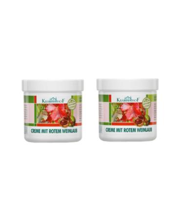 Krauterhof Leg Cream with Red Vine Leaf and Horse Chestnut Extract 250 Ml X 2
