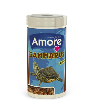 AMORE Gammarus 1000 Ml High Protein Calcium Reptile and Turtle Gammarus Food