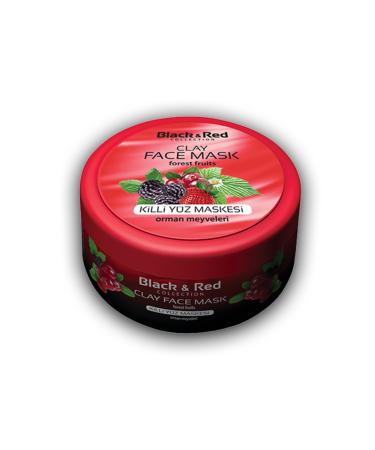 Red and Black Black & Red Clay Face Mask Forest Fruits 400gr