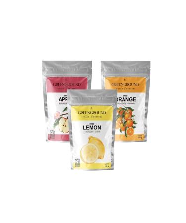 Green Ground Dried Peeled Fuji Apple 150 gr x 1 Lemon 120 gr x 1 Orange 120 gr x 1