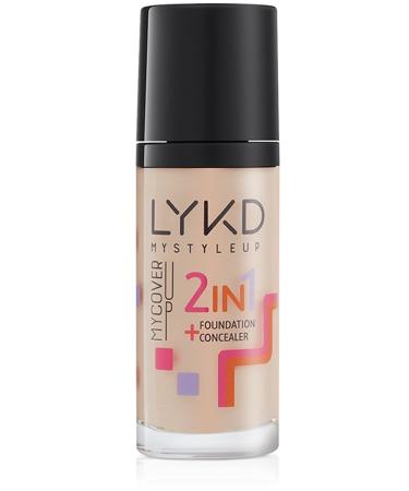 lykd 2 In 1 Foundation 133 Rose Almond