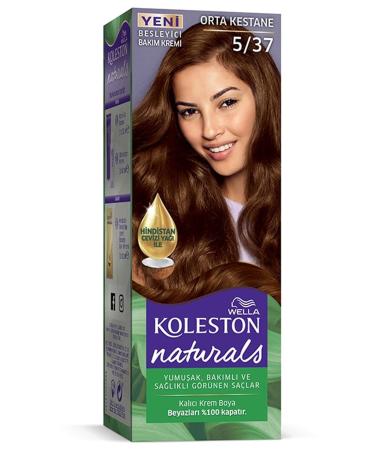 Wella Brand: Koleston Naturals Hair Dye 5/37 Medium Chestnut