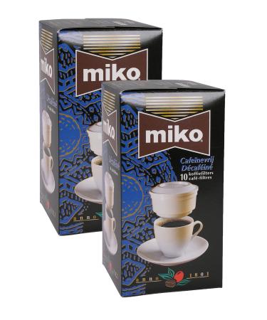 Miko Coffee Decaffeinated Practical Filter Coffee 2 X 10'li