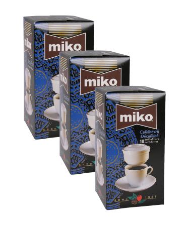Miko Coffee Decaffeinated Practical Filter Coffee 3 X 10'li