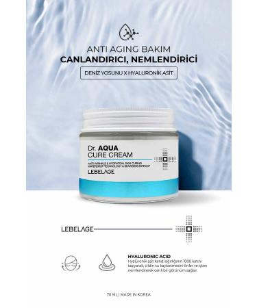 LEBELAGE Hyaluronic Acid Water Based Anti-Wrinkle Moisturizing Cream Dr Aqua Cure Cream - Buy Online on GoSupps.com