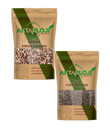 500 gr mixed quinoa seeds + 500 gr black chia seeds