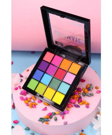 Makeuptime Unicorn Colorful 16-Color Eyeshadow Palette Makeup Time - Buy Online on GoSupps.com