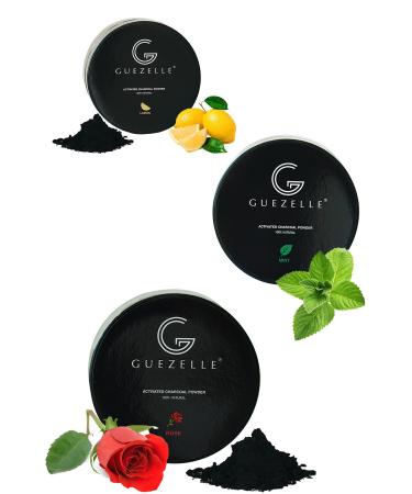 Guezelle Natural Teeth Whitening Powder Rose / Mint / Lemon