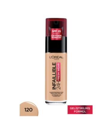 L'Oreal Paris Infaillible 24h Fresh Wear Foundation 120 Vanilla 30ml - Buy Online on GoSupps.com