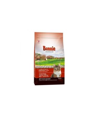 Bonnie Steak Multicolor Adult Cat Food 1.5 Kg