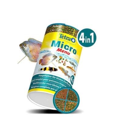 Tetra Micro Menu 4in1 (crisps-pellets-sticks-granules) Feed 65 Gr/100 Ml