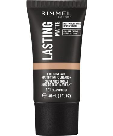 Rimmel London Brand: Rimmel London Lasting Matte Foundation No: 201 Classic Beige