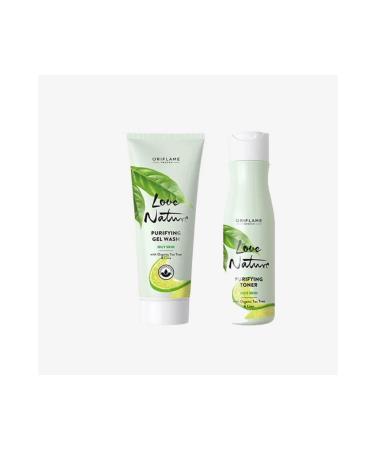Oriflame Love Nature Purifying Wash Gel +love Nature Purifying Toner