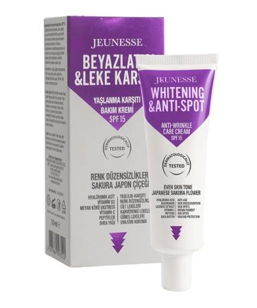 Jeunesse Whitening & Anti-Stain & Anti-Aging Spf 15 Face Care Cream 50 ml