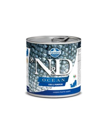 N & D Ocean Canned Dog Food with Salmon and Cod 285 Gr