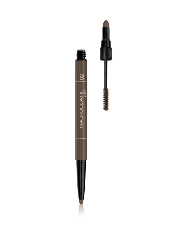 Naj Oleari 3 In 1 Perfect Brow Browns - Brown Eyebrow Pencil Eyeliner And Mascara