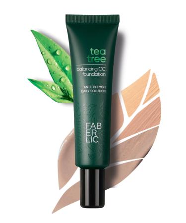 Faberlic Glam Team CC Foundation Tea Tree Balancing - Golden Beige - Buy Online on GoSupps.com