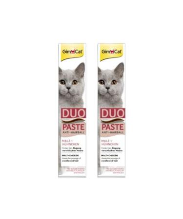 Gimcat Duo Paste Anti Hairball Chicken Malt Cat Paste 50 Gr X 2