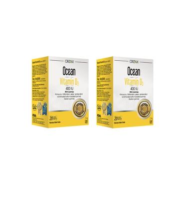 Orzax Vitamin D Support - Vitamin D3 1000 Iu Spray 20 Ml X2 Pieces