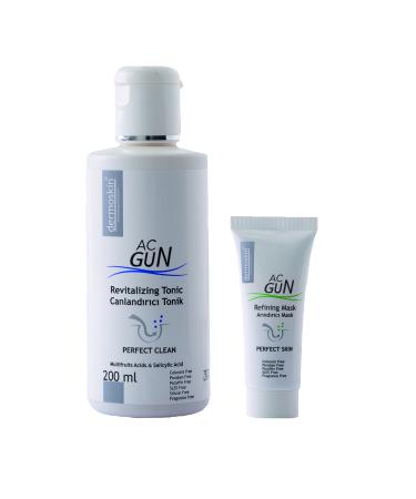 Dermoskin Acgun Revitalizing Tonic for Acne Skin 200ml + Acgun Purifying Mask 30ml