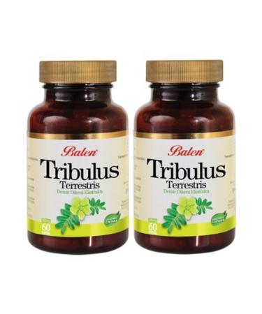 Balen Tribulus Terrestris Iron Thorn Extract 60 Capsules X 620 Mg X 2 Tribulus