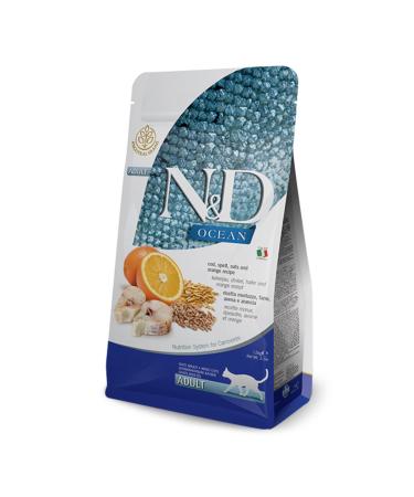 N & D Cod & Orange Low Grain Adult Cat Food 1.5 Kg