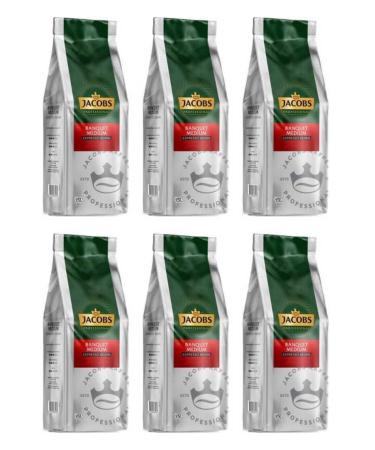 Jacobs Banquet Medium Espresso Beans Coffee 1000 gr X 6 Pack