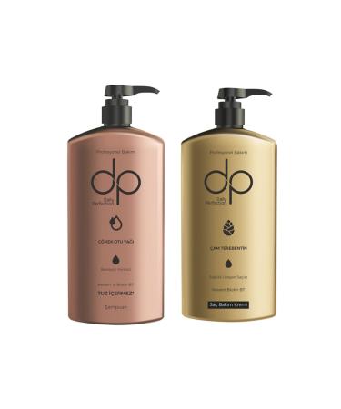 DP 1 Piece Black Cumin Oil Shampoo 500 ml 1 Piece Pine Turpentine Hair Conditioner 500 ml.